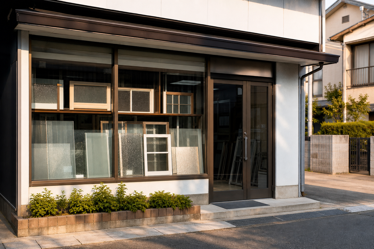 古田サッシの店構えのイメージ